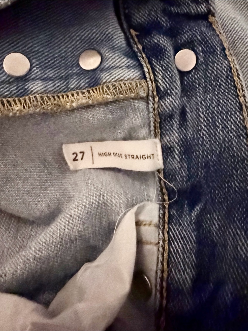 PacSun High Rise Straight Two-Tone Colorblock Jeans Size 27 - Picture 7 of 11